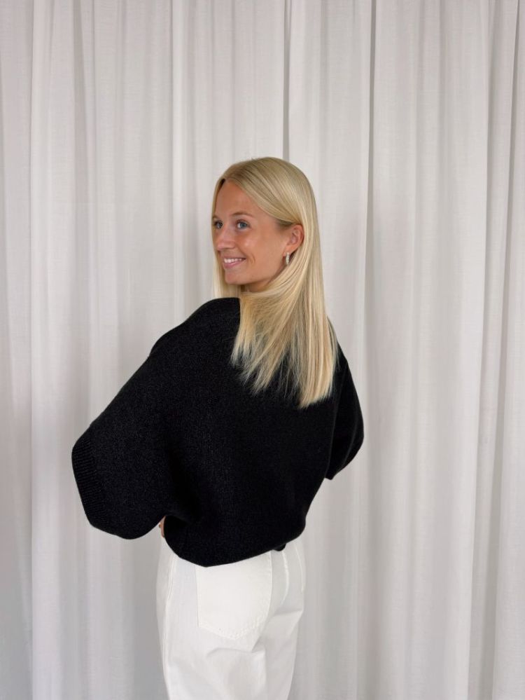 Barbara Wing SL Pullover Dark Grey Melan