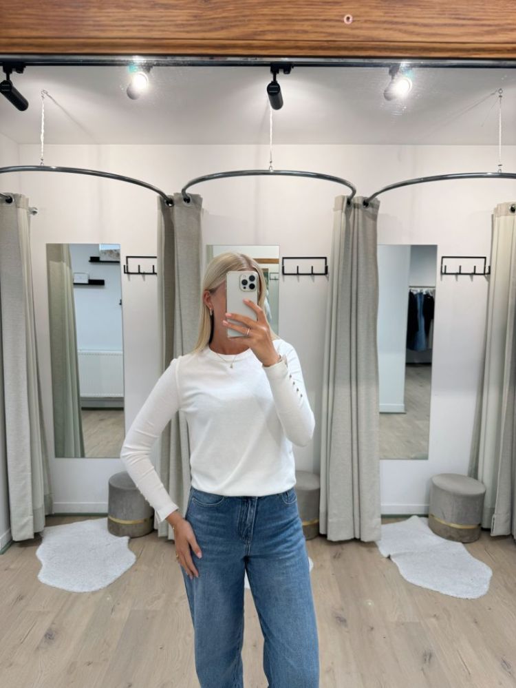 Nina Longsleeve Knit White