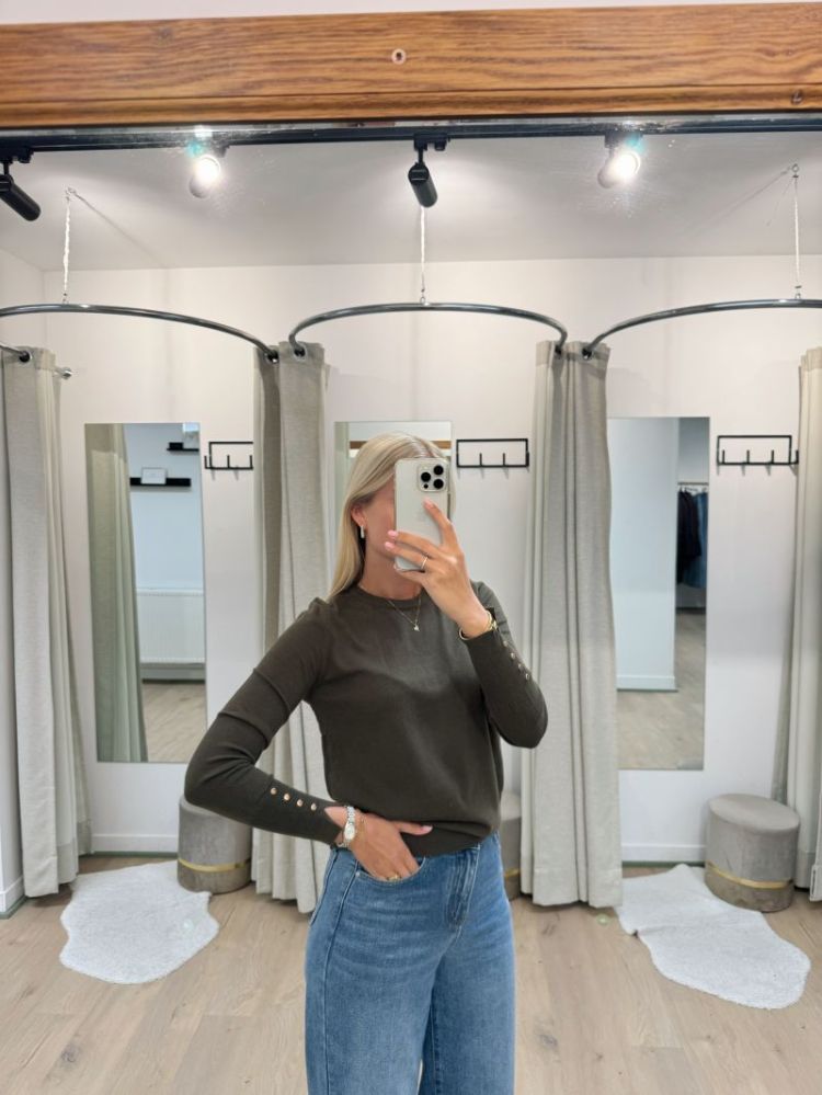 Nina Longsleeve Knit Khaki