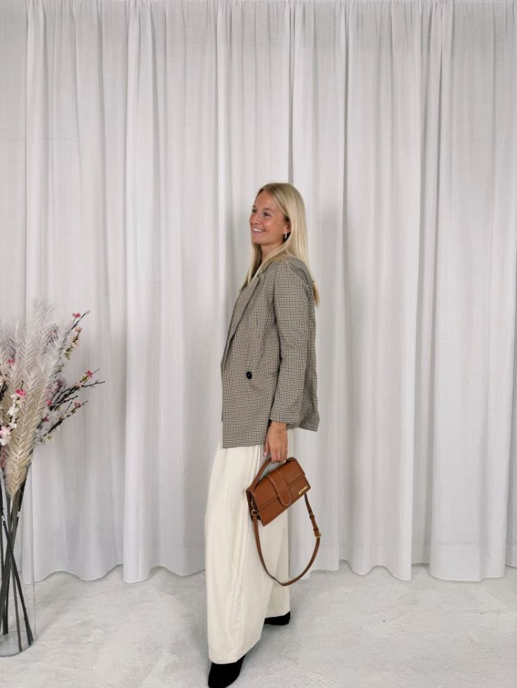 Stien Carreaux Blazer Beige / Brown