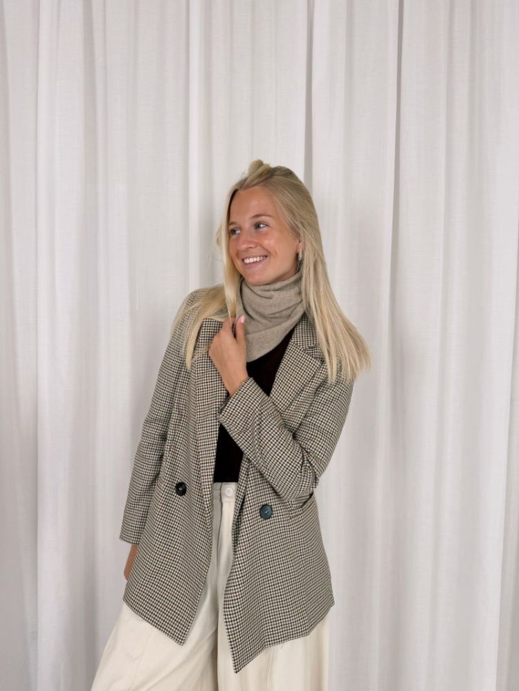 Stien Carreaux Blazer Beige / Brown