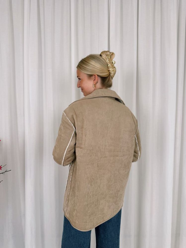 Linn Reversible Teddy Jacket Whisper White /