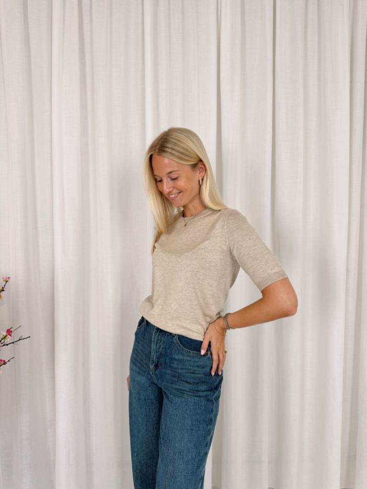 Lizza O-Neck Pullover Feather Gray Me
