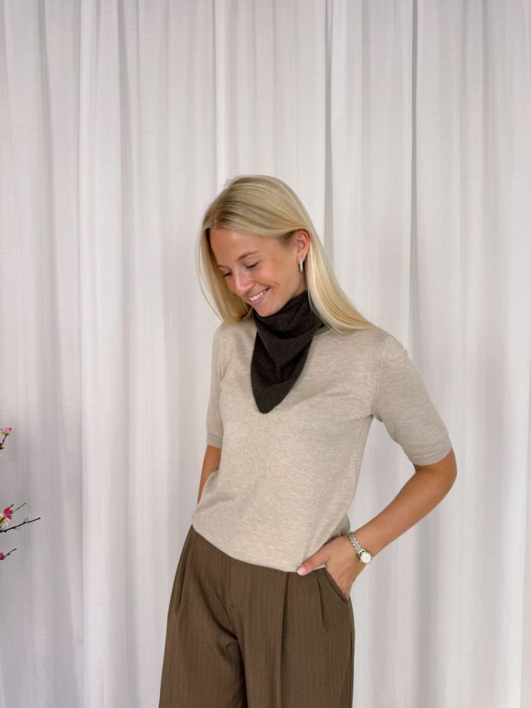 Lizza O-Neck Pullover Feather Gray Me