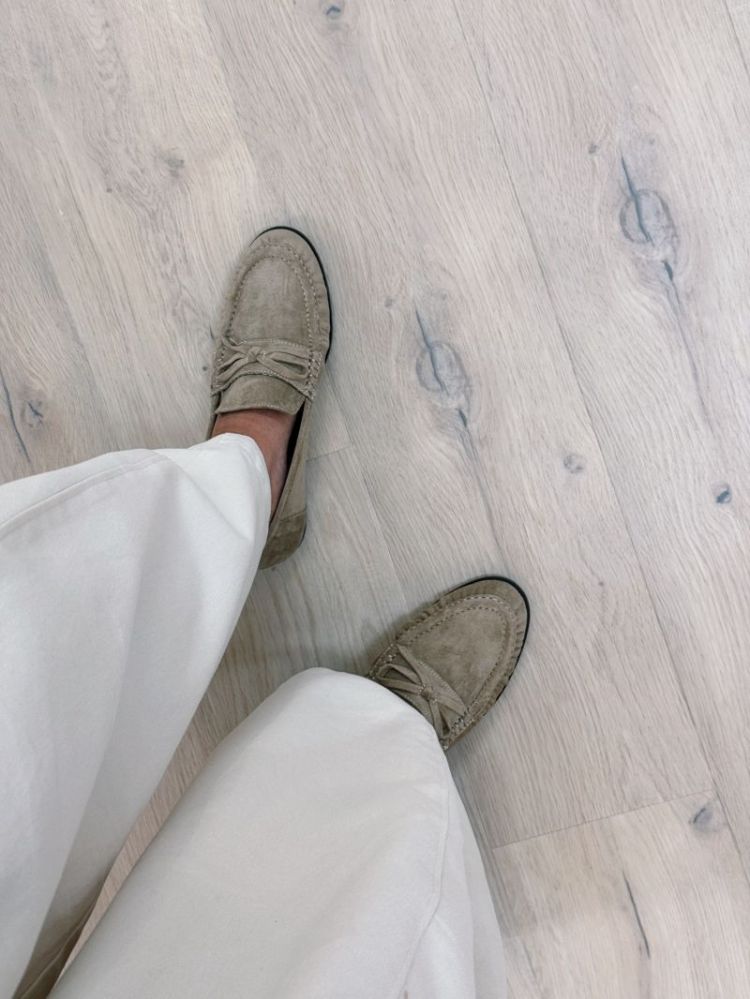 Marie Suède Loafers Camel