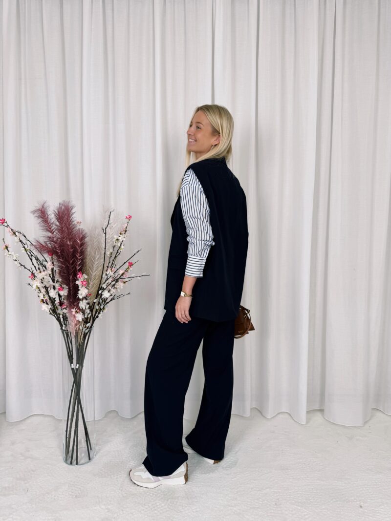 Jodi Long Pantalon - Navy - Afbeelding 4