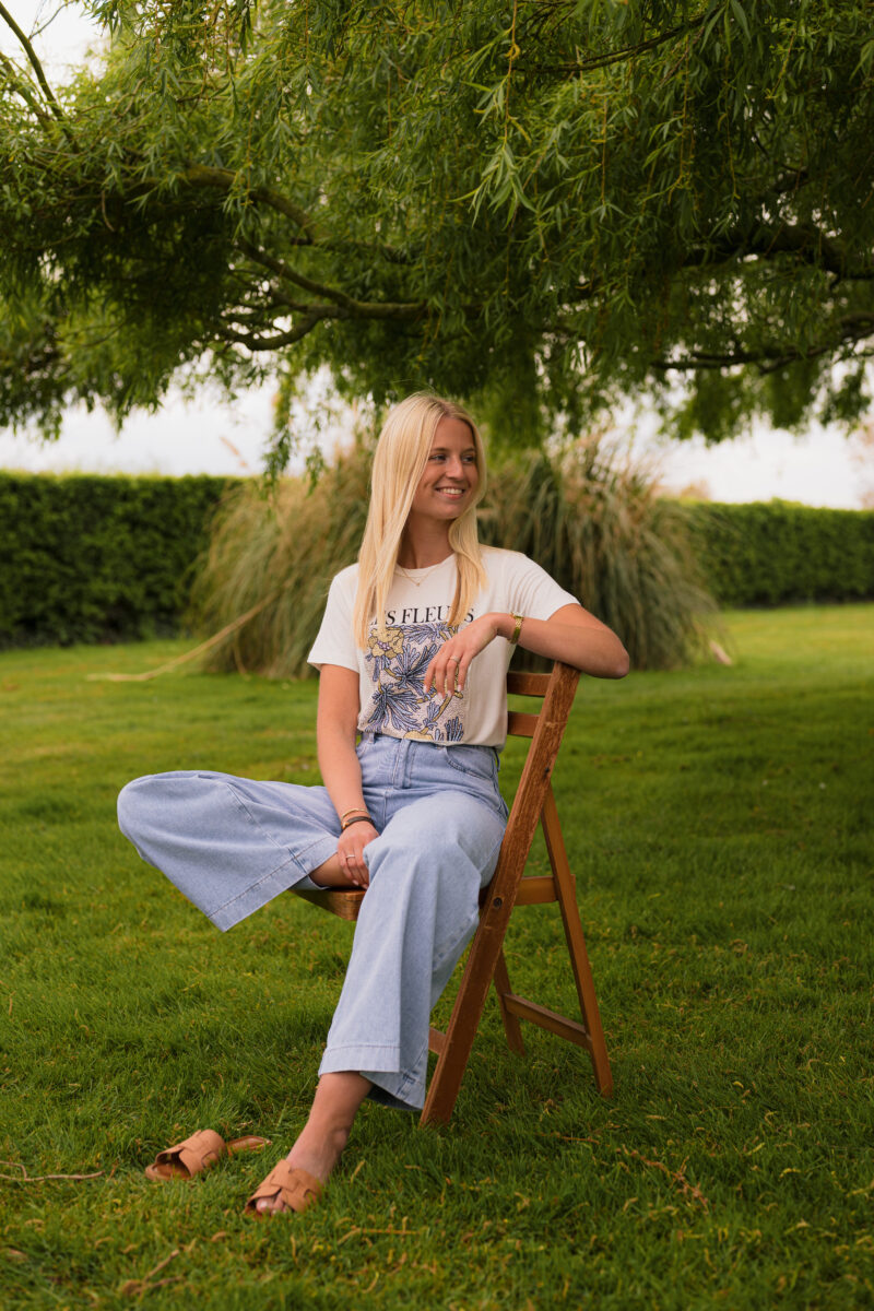 Julie T-Shirt - Chalk - Afbeelding 2